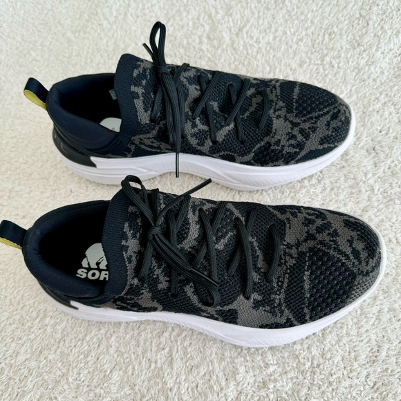 SOREL Women's Explorer Blitz Stride Black Jet Camo Sneakers Shoes Sz 7.5 - Picture 7 of 12